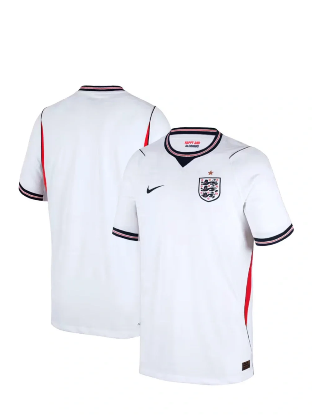 Nike England Youth Large White Home Football Jersey